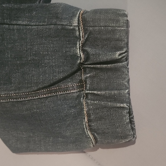 NWT Steve Madden "Nissa" Distressed Denim Smock-Waist Jumpsuit Size Small - Picture 13 of 16